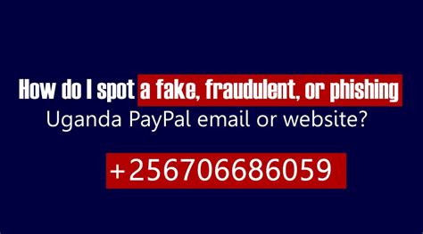 How do I spot a fake, fraudulent, or phishing PayPal email or .